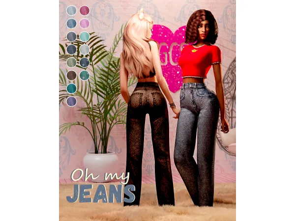 Alpha GCS Jeans April's 2021 by goodchillsstudio - The Sims 4 Custom Content