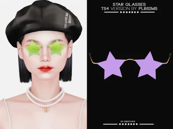 Alpha Star Glasses by plbsims - The Sims 4 Custom Content