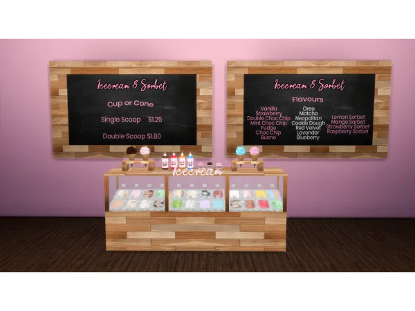 Maxis Match Icecream Parlour Stuff by simmerkatex - The Sims 4 custom content