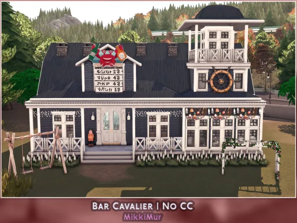 Maxis Match Bar Cavalier Sims 4 No Бар Кавалье by simsfinds - The Sims 4 Custom Content