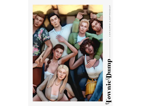 Maxis Match Sim Dump Townies 1 by sleepymoodlet - The Sims 4 Custom Content