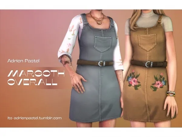 Maxis Match Margoth Overall by adrienpastel - The Sims 4 Custom Content
