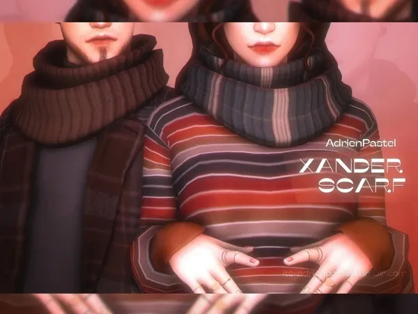 Maxis Match Xander Scarf - The Sims 4 Custom Content