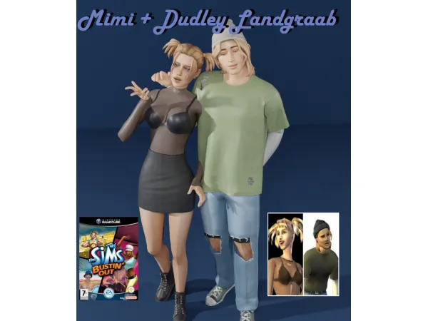 Maxis Match Mimi Dudley Sim Download by beansbuilds - The Sims 4 Custom Content