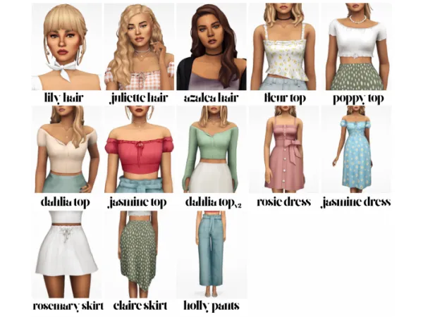 Maxis Match wildflowers pt II ( pack) by aretha - The Sims 4 Custom Content