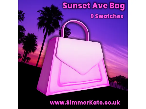 Alpha Sunset Ave Bag by simmerkatex - The Sims 4 custom content