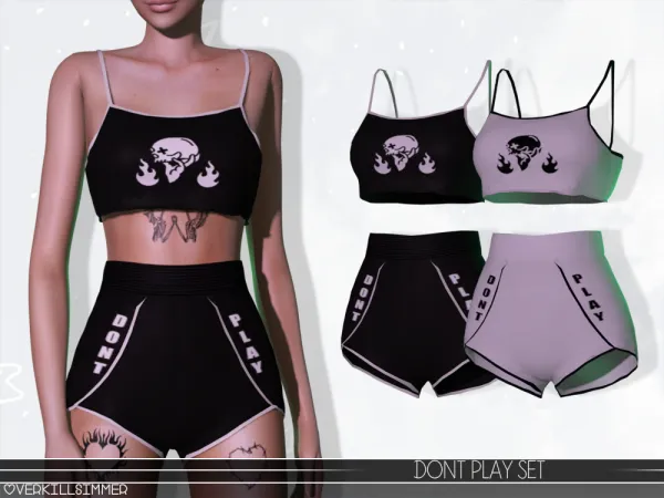 Alpha Dont Play Set - The Sims 4 Custom Content