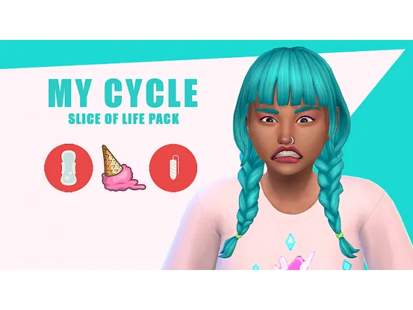 Maxis Match KS Slice of Life [My Cycle] by simsfinds - The Sims 4 Custom Content