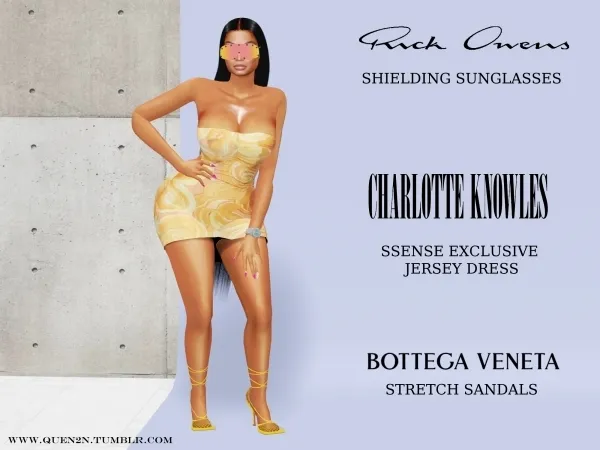 Alpha NICKI MINAJ IG LOOK by quen2n - The Sims 4 Custom Content