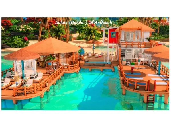 Maxis Match SPA BeachBar No by mysandy0610 - The Sims 4 Custom Content