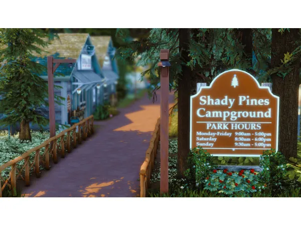 Maxis Match Shady Pines Campground - The Sims 4 Custom Content