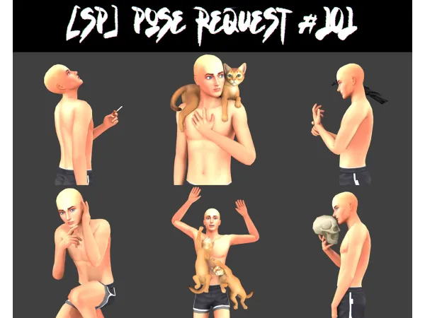 Mix [SP]Pose Request 101 by simsfinds - The Sims 4 Custom Content