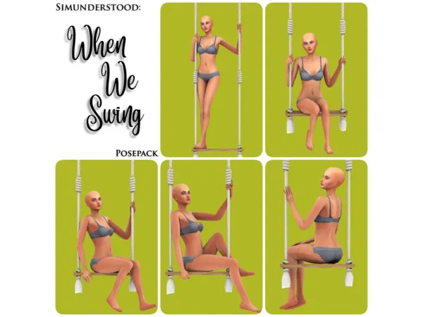 Mix WHEN WE SWING POSEPACK - The Sims 4 Custom Content