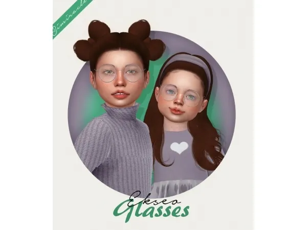Mix Ekseo Glasses by simsfinds - The Sims 4 Custom Content