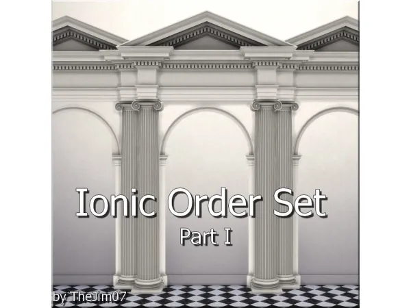 Mix Ionic Order Set Part I by simsfinds - The Sims 4 Custom Content