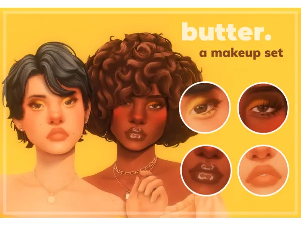 Maxis Match [kindlespice] Butter Makeup Set - The Sims 4 Custom Content