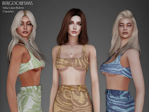 Alpha Vatka Lokum Bralette by bergdorfsims - The Sims 4 Custom Content