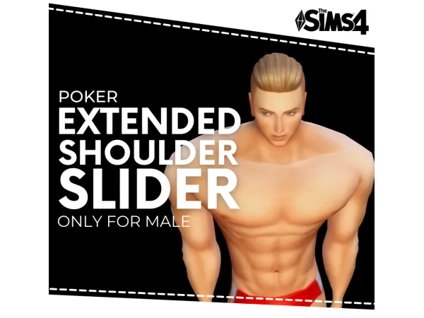 Maxis Match Extended Shoulder Slider by Poker - The Sims 4 Custom Content