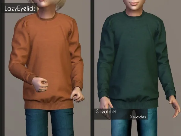 Alpha Sweatshirt by lazyeyelids - The Sims 4 Custom Content