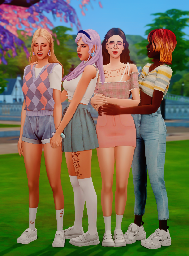 SIMS 4 POSES | Friends kids pose