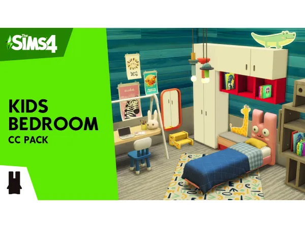 Maxis Match Kids Bedroom Pack by simsfinds - The Sims 4 Custom Content