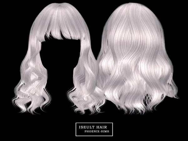 Alpha Iseult Hair - The Sims 4 Custom Content