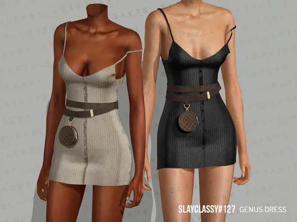 Alpha SC127 genus dress by slayclassy - The Sims 4 Custom Content