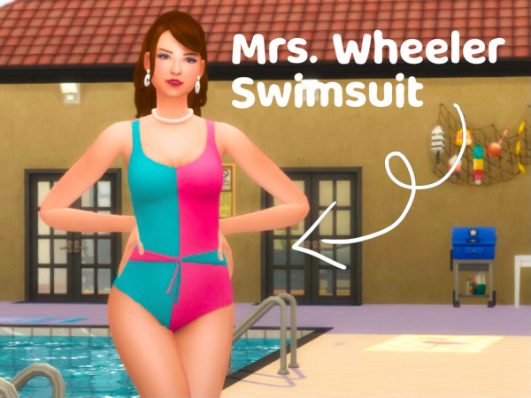 Mrs. Wheeler Swimsuit The Sims 4 Download SimsFinds