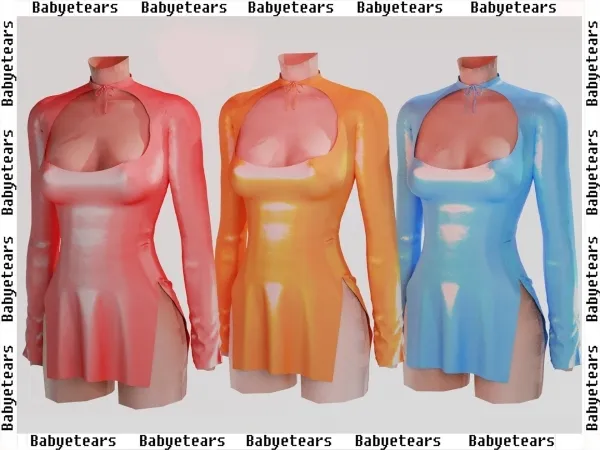 Alpha Japan dress by babyetears - The Sims 4 Custom Content