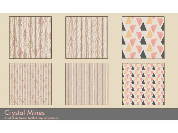 Patterns Crystal Mines by simsfinds - The Sims 3 Custom Content