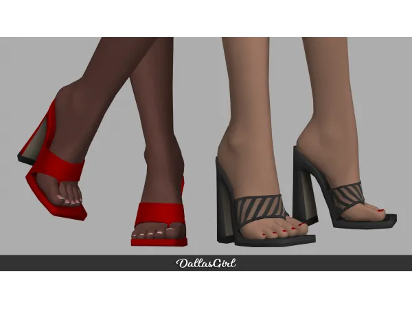 Mix EA Fashionista Heels by DallasGirl - The Sims 4 Custom Content