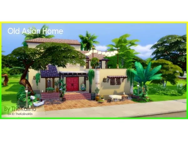 Maxis Match Old Asian House by simsfinds - The Sims 4 Custom Content