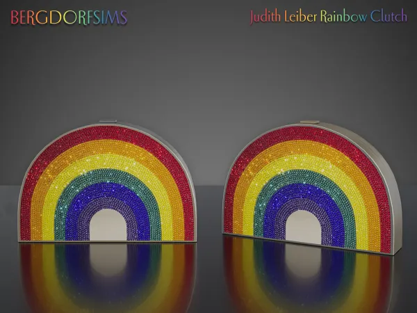 Alpha Judith Leiber Rainbow Clutch - The Sims 4 Custom Content