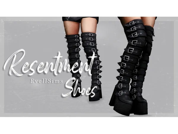 Resentment Shoes by EvellSims