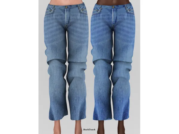 Alpha low rise jeans - The Sims 4 Custom Content