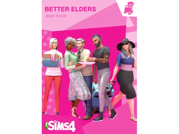 Maxis Match [PimpMySims4] Better Elders Mod by simsfinds - The Sims 4 Custom Content