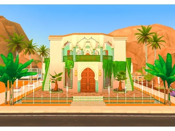 Maxis Match TRANQUIL WATERS BATHHOUSE - The Sims 4 Custom Content