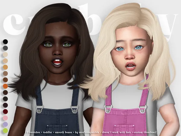 Alpha crybaby oe1221 hair (wingssims) by crybaby - The Sims 4 custom content