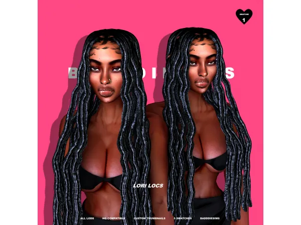Alpha LORI LOCS by simsfinds - The Sims 4 Custom Content
