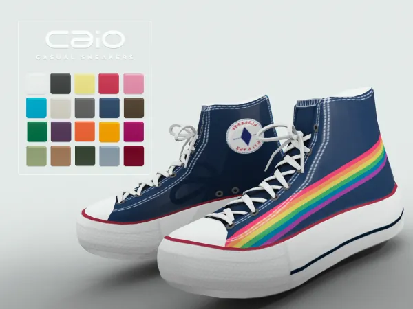 Mix Casual Sneaker by caio-cc - The Sims 4 Custom Content