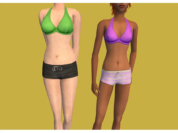 Seasons Bikini Recolors as Separates by simsfinds - The Sims 2 Custom Content