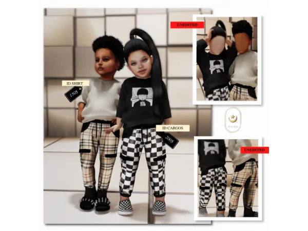 Alpha ID DET kids by simsfinds - The Sims 4 Custom Content