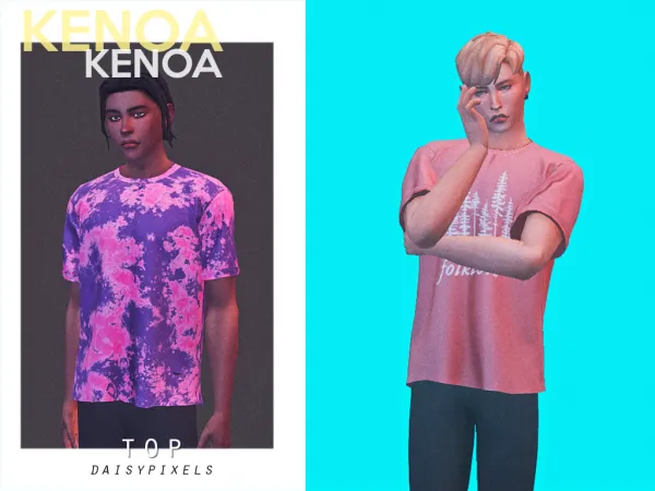 Alpha Kenoa T Shirt ( ) by daisypixels - The Sims 4 Custom Content