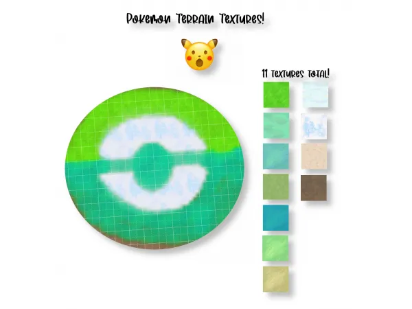 Maxis Match Pokemon Terrain Paints by simsfinds - The Sims 4 Custom Content