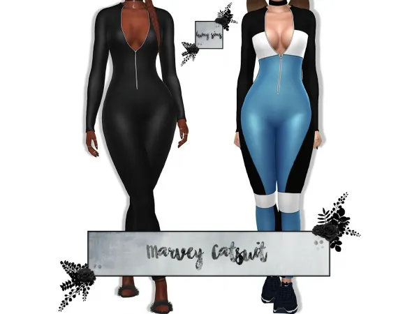Alpha Marvey Cat Suit by lumysims - The Sims 4 Custom Content
