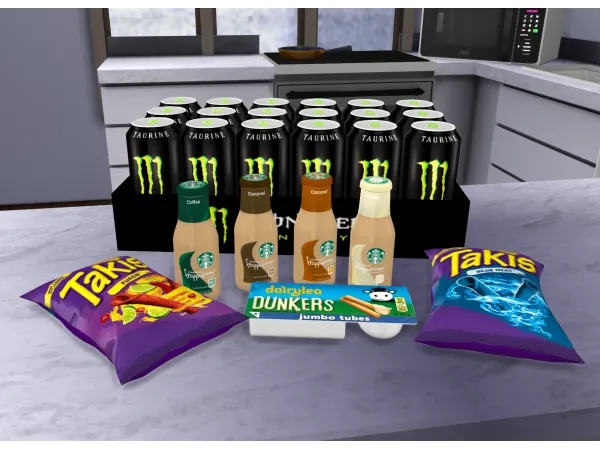 Alpha Snacks #2 by simmerkatex - The Sims 4 custom content