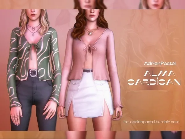 Mix Alma Cardigan - The Sims 4 Custom Content