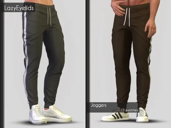 Alpha Joggers by lazyeyelids - The Sims 4 Custom Content