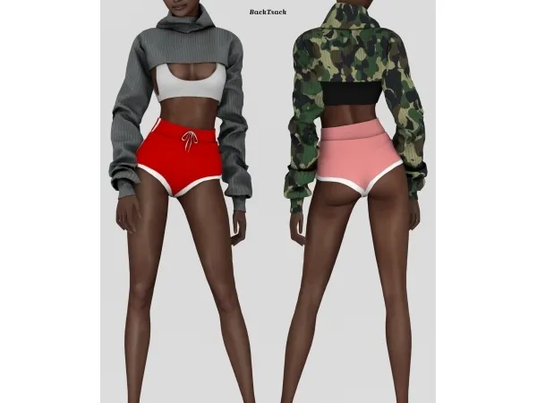 Alpha Runner duo set by BackTrack - The Sims 4 Custom Content