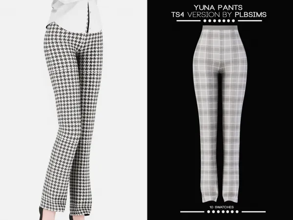 Alpha Yuna Pants by plbsims - The Sims 4 Custom Content